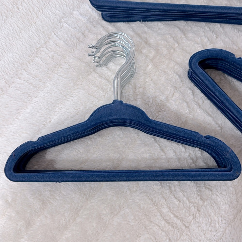 NEW Navy Velvet Hangers- Set of 35